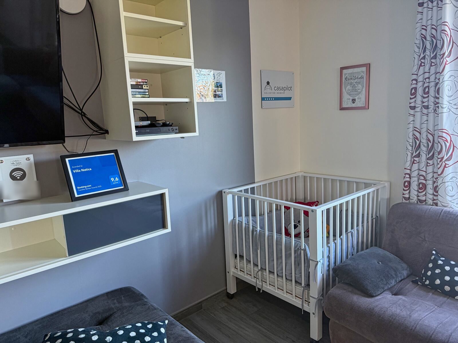 Het babypark in de woonkamer